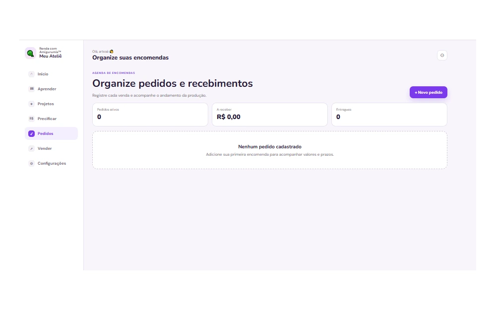 Agenda de encomendas